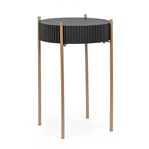 BIZZOTTO tavolino rotondo DARCY H64.5 nero