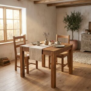 Tavolo da pranzo quadrato GIFFARD in legno riciclato