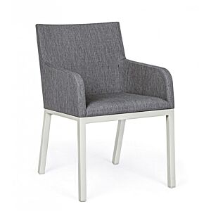 BIZZOTTO Sedia da giardino OWEN Lunar con braccioli
