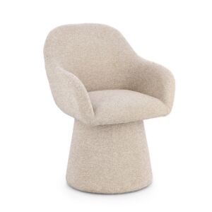 BIZZOTTO poltrona imbottita girevole ANTARA beige