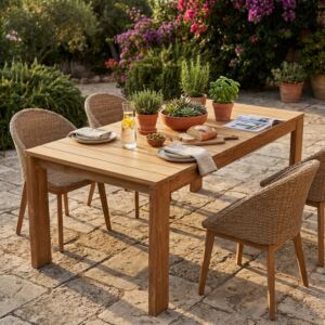 Tavolo da giardino rettangolare BANDUNG 200 × 100