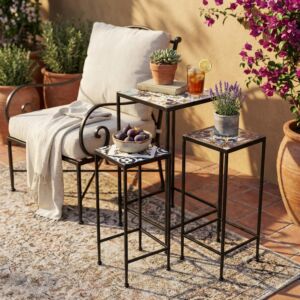 Set di 3 supporti quadrati per piante PERSEFONE