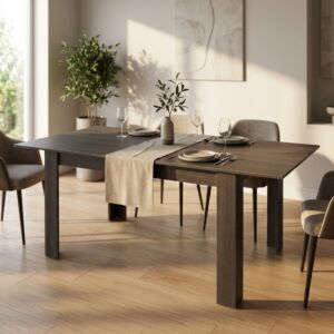 Tavolo allungabile EMMET taupe 140/190 × 90