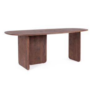 BIZZOTTO tavolo da pranzo ovale in legno NAYANA 200×100