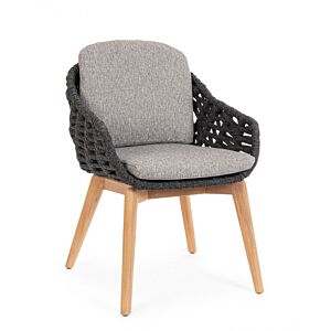 BIZZOTTO SEDIA C-BR C-C TAMIRES ANTRACITE
