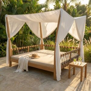 Letto gazebo SEOUL in teak