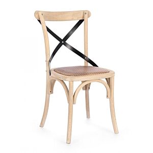 BIZZOTTO SEDIA CROSS METAL W.WASH