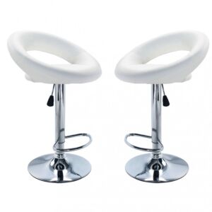 Sgabello da bar KENDAL in colore bianco HF807123-BIAN
