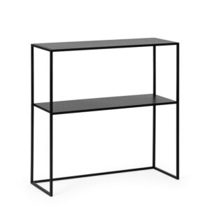 BIZZOTTO consolle rettangolare ALRIK nero 78x78h