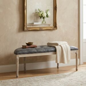 PANCA MARGI IN IN ECOPELLE VINTAGE GRIGIO