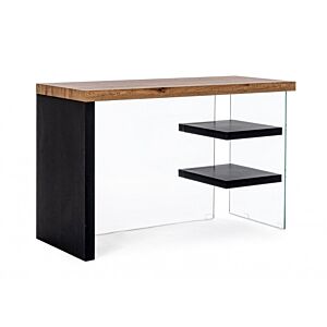 BIZZOTTO SCRIVANIA 2M LINE WOOD NERO 120X50