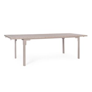 BIZZOTTO tavolo da pranzo allungabile da giardino SARITA 180–240×90 TORTORA