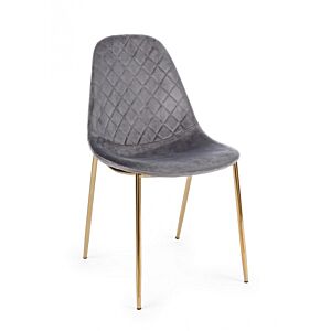 BIZZOTTO SEDIA TERRY VELLUTO GRIGIO SCURO