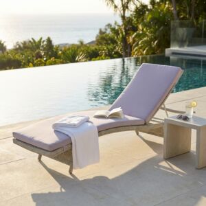 Lettino HONOLULU con cuscino WI-806807-LGRE