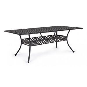 BIZZOTTO TAVOLO IVREA RETT 213X107 ANTRACITE
