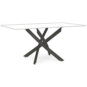 BIZZOTTO BASE TAVOLO GEORGE NERO 160X90