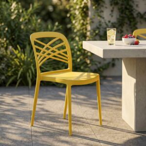 Sedia da giardino HARMONIE – giallo