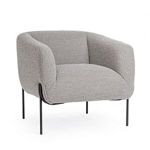 BIZZOTTO POLTRONA CLAUDINE GRIGIO BOUCLE'