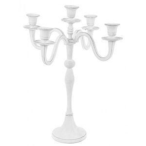 BIZZOTTO CANDELABRO NORAH 5FUOCHI BIANCO H43
