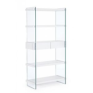 BIZZOTTO LIBRERIA 4P-2C LINE WOOD BIANCO