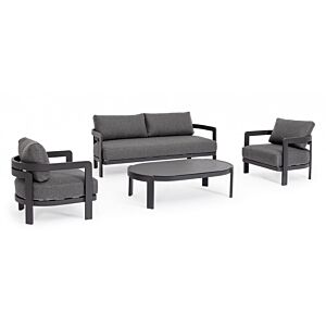 BIZZOTTO SET4 SALOTTO C-C PRESLEY ANTRACITE WG21