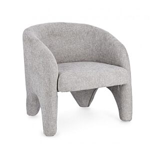 BIZZOTTO Poltrona JUNKO grigio chiaro