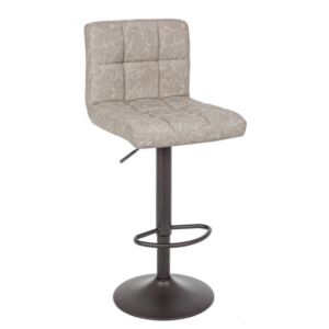 BIZZOTTO sgabello bar imbottito GREYSON grigio chiaro VINTAGE