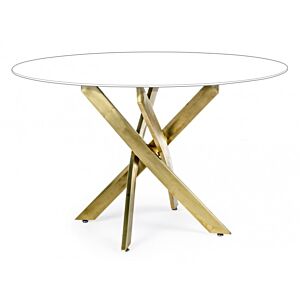 BIZZOTTO BASE TAVOLO GEORGE ORO D120