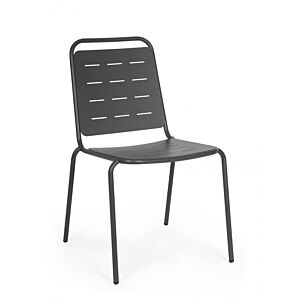 BIZZOTTO Sedia da giardino YARA – antracite 0803576