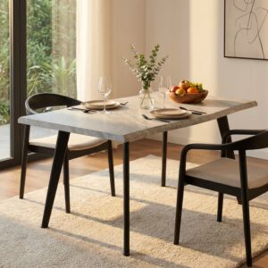 Tavolo DALBERT – grigio effetto pietra 160 × 90