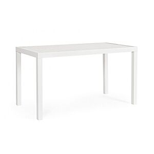 BIZZOTTO Tavolo da pranzo da giardino HILDE 130X68 bianco LD30
