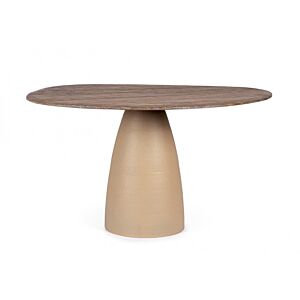 BIZZOTTO TAVOLO STANLEY TOP RUSTIC BROWN 140