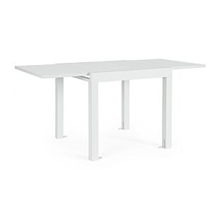 BIZZOTTO Tavolo allungabile CLIV 80/160×80 – bianco (alluminio)