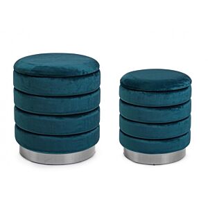 BIZZOTTO SET2 POUF CONTENITORE DARINA NAVYUS