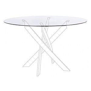 BIZZOTTO PIANO TO TAVOLO GEORGE TRASPARENTE D120