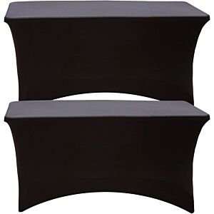 Tovaglia elastica per tavolo da catering 122x75x75 cm, nera