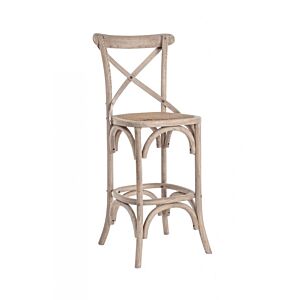 BIZZOTTO SGABELLO BAR CROSS GRIGIO NATURALE