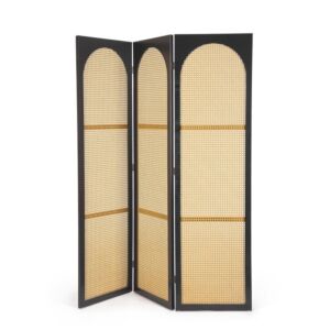 BIZZOTTO Paravento 3 ante JOSINE nero 150×180 cm