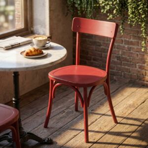 Sedia in legno POLLY rossa