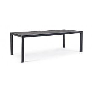 BIZZOTTO TAVOLO MASON 220X100 ANTRACITE JX55