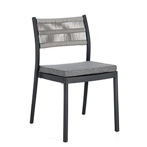 BIZZOTTO SEDIA C-C ALVIN ANTRACITE/GRIGIO CHIARO