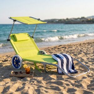 SPIAGGINA CARRELLO PIEGHEVOLE STEEL C/TETTO
