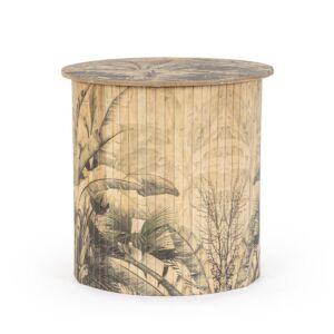 BIZZOTTO tavolino rotondo NARIKO in bambù Ø40 × 40 cm