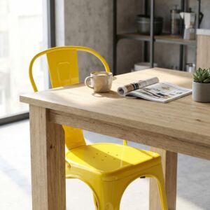 Sedia da pranzo da giardino LOLA gialla