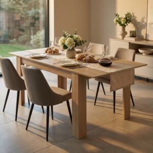 Tavolo allungabile EMMET naturale 140/190 × 90