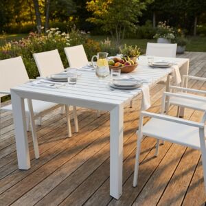 Tavolo da giardino allungabile NASHVILLE 182/237 × 90