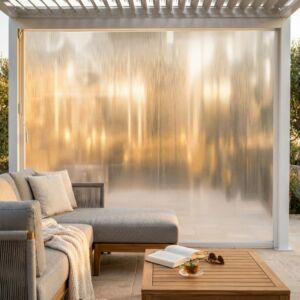 LATERALE PER LATO DA 4 M PERGOLA BIOCLIMATICA PVC