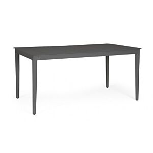 BIZZOTTO Tavolo da pranzo da giardino NEBULA 160X90 antracite YK13