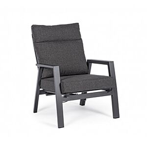 BIZZOTTO POLTRONA RECL C-C KLEDI ANTRACITE JX55