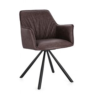 BIZZOTTO SEDIA C-BR GIREV.BREVAL MARRONE SCURO